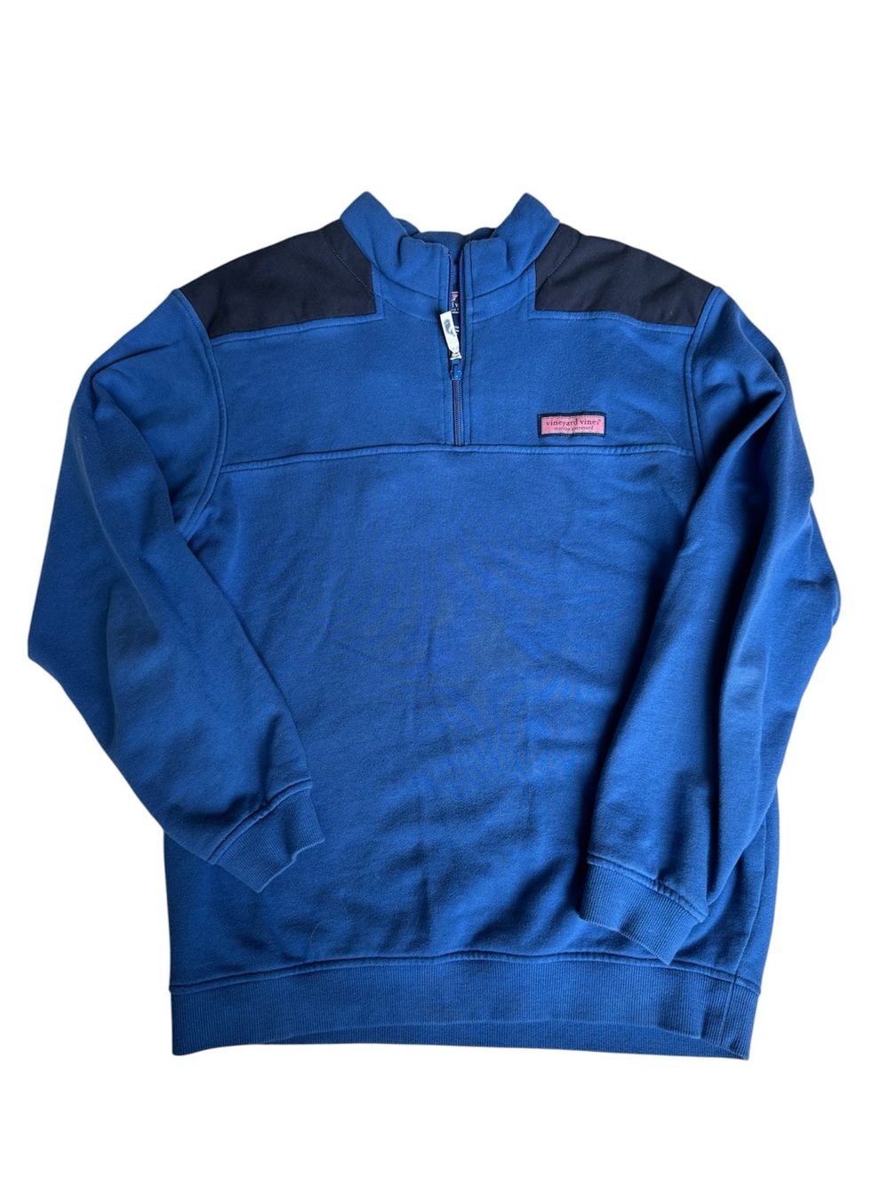 Men's Blue Quarter-Zip Fleece Pullover Vineyard Vines